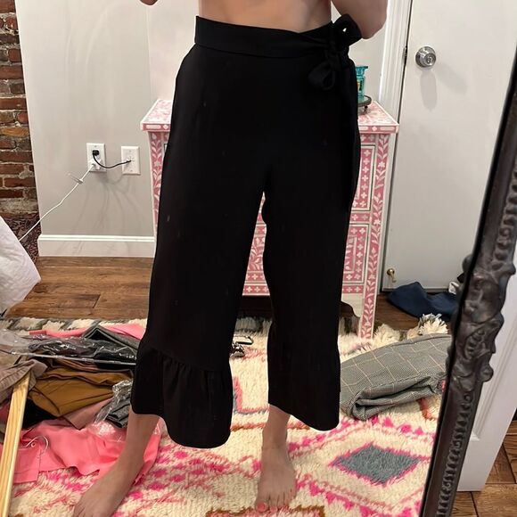 Club Monaco Truleen Ruffle Frill Hem Bottom Pants - Picture 3 of 7